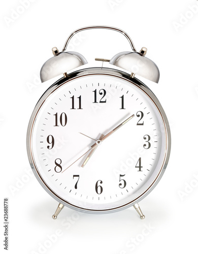 alarm clock isolated on white
