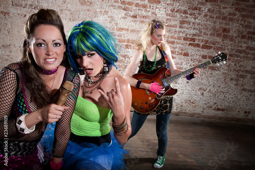 Female punk rock band photo