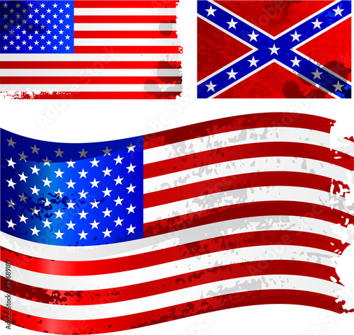 Grunge usa flags