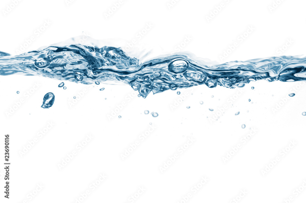 closeup of water waves isolated on white closeup of water waves isolated on white
