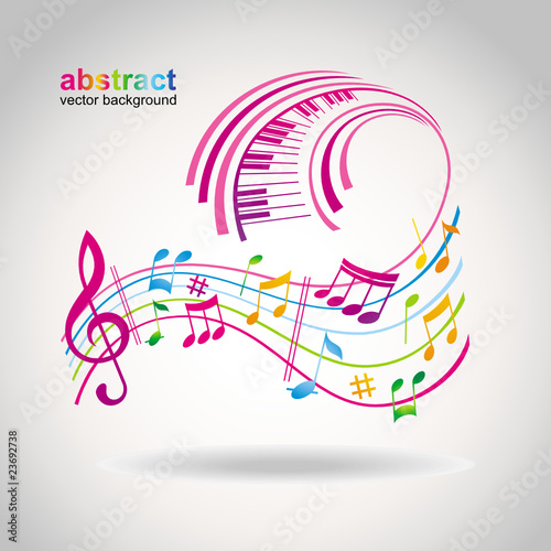 Colorful music background.