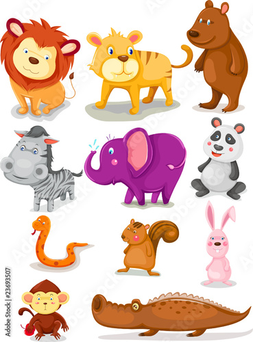 wild animals set