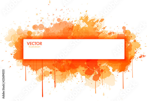 Orange paint frame