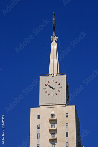 Skyscraper with clock