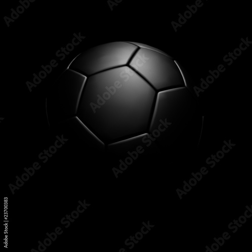 ballon de football fond noir