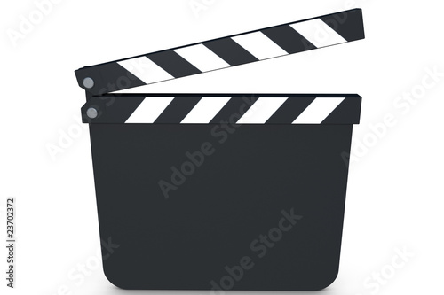 Filmklappe in 3d