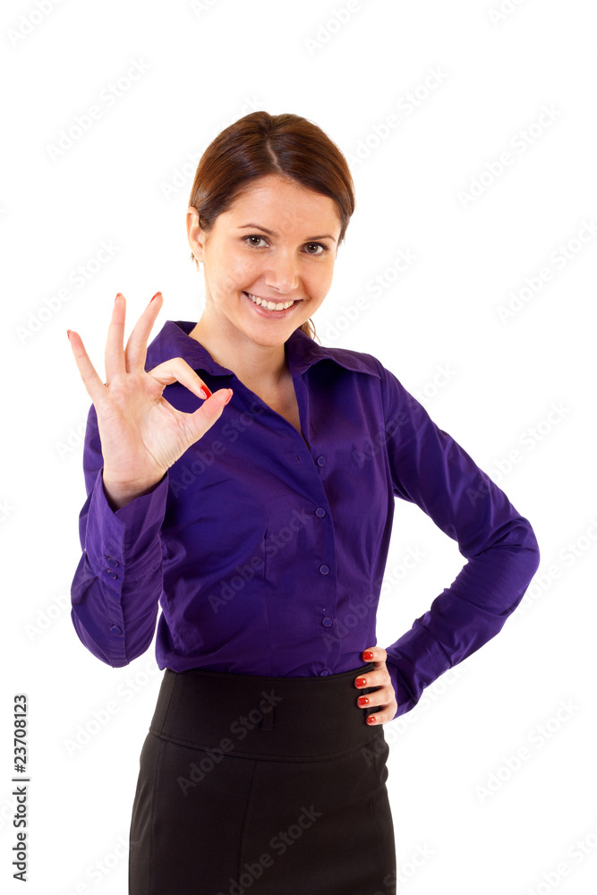businesswoman satisfied with results businesswoman satisfied with results