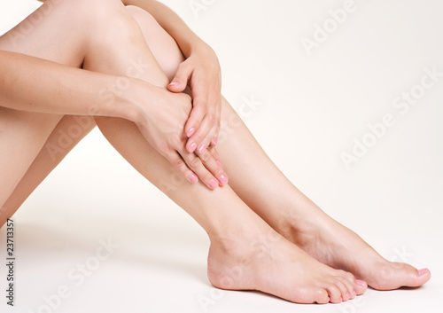 Woman's Legs and Hands
