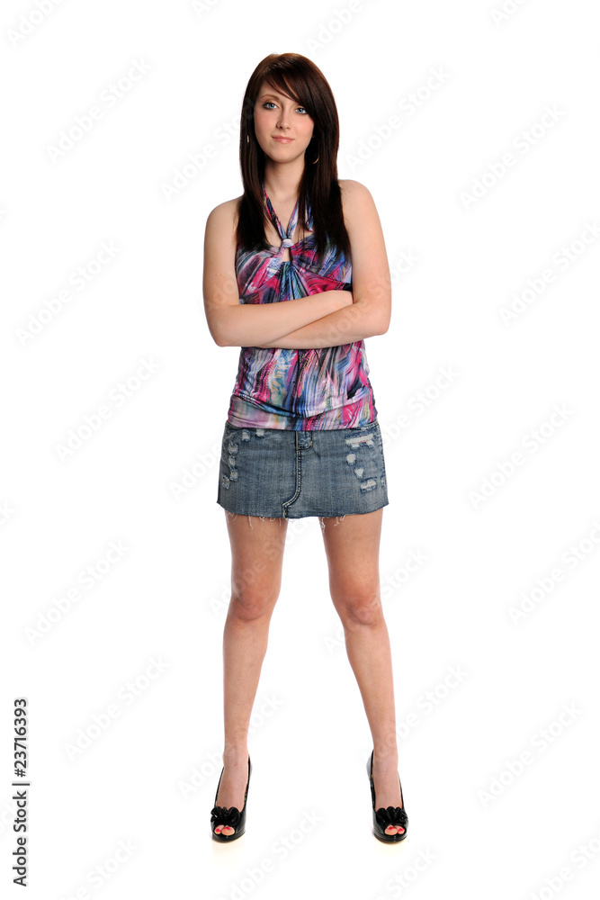 Teenage Girl Standing Teenage Girl Standing