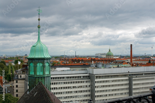 Canvas Print View of Copenhagen from the Round Tower
