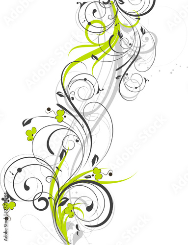 Floral abstract aside element