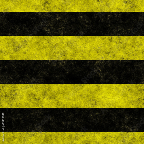 Yellow and black horizontal hazard stripes seamless texture