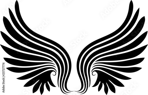 Ali Tatuaggio Stilizzato-Wings Tattoo-Tatouage Ailes-Vector