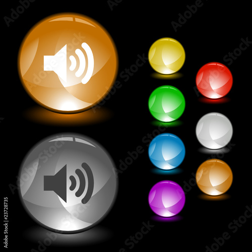 Speaker. Vector interface element.