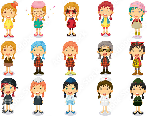 Group of Girls Showing Differnt Designations