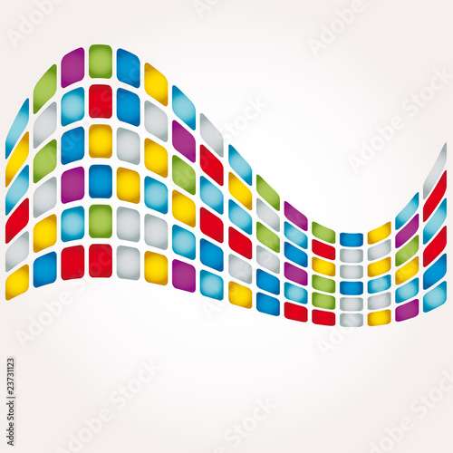 Abstract mosaic vector composition background