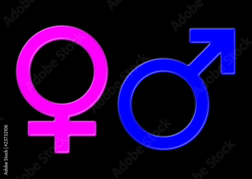 woman and man