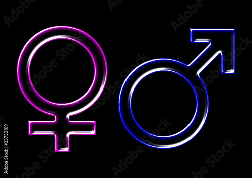 woman and man