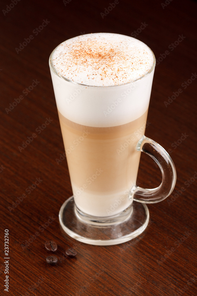 Coffee Latte in a glass Coffee Latte in a glass