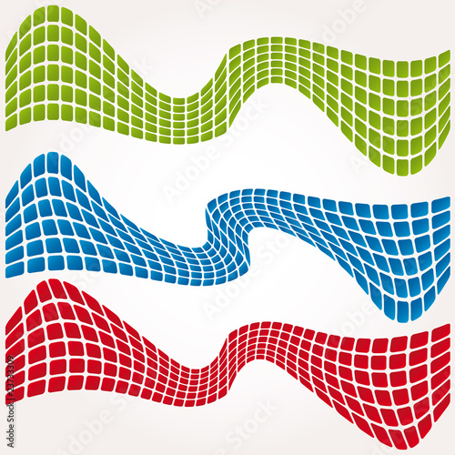 abstract mosaic vector composition background