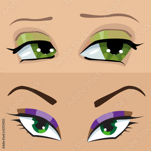 Green eyes girl