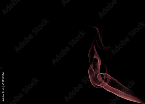 abstract, smoke, on black - background