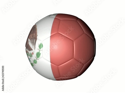 balón de Fútbol bandera Mexico
