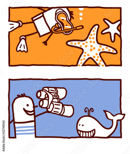 starfish & whale