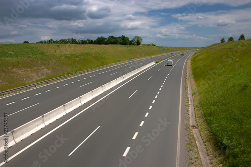 Four lane highway