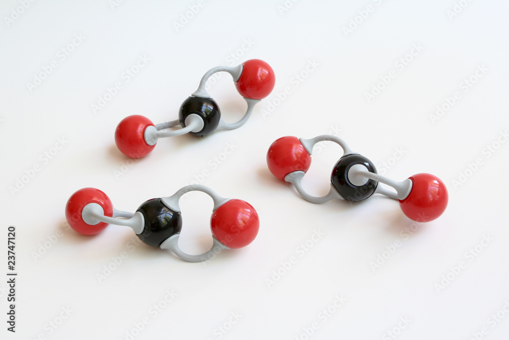 Carbon Dioxide Molecules Carbon Dioxide Molecules