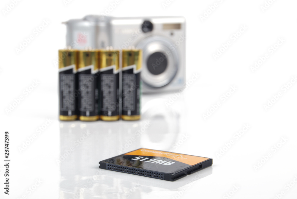 digital camera with memory card digital camera with memory card