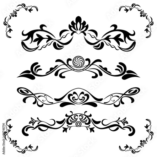 Floral Ornament Element