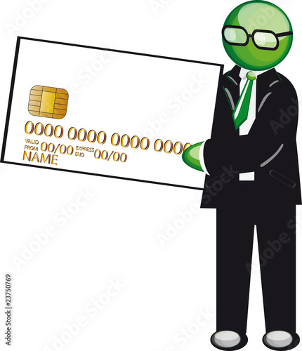 omino verde carta cred