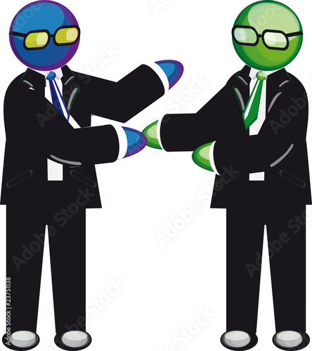 omino verde accordo