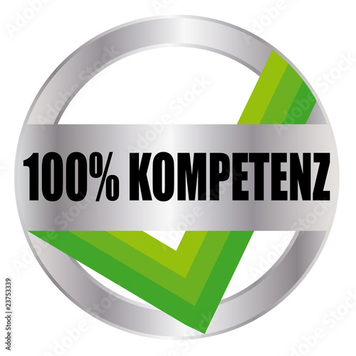 100% Kompetenz - Button