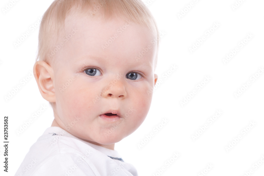 bright closeup portrait of adorable baby bright closeup portrait of adorable baby