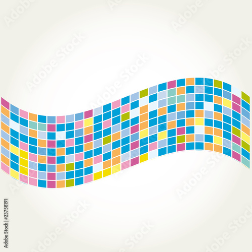 mosaic abstract background - vector illustration