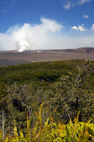 Vulkanisch nationaal park op Hawaii