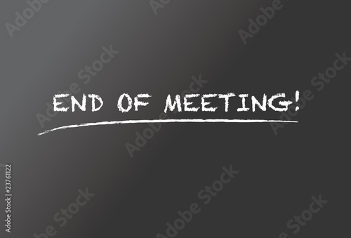 End of meeting