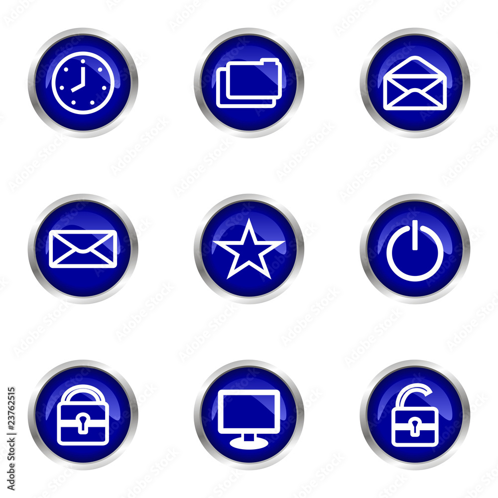 Glossy icon set