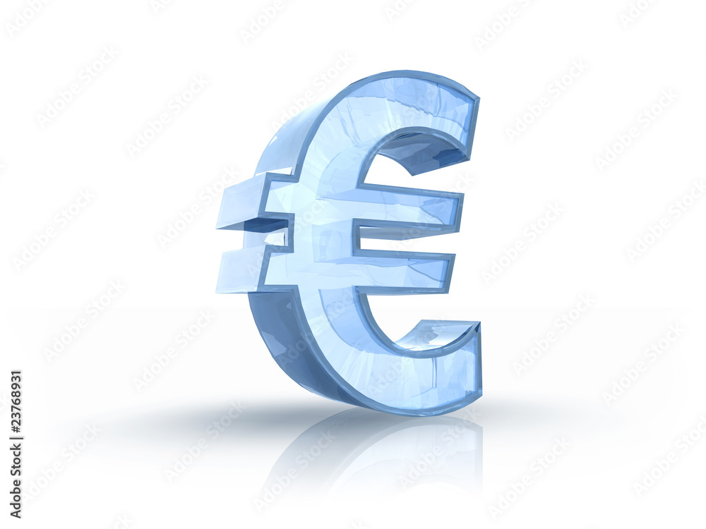 Obraz premium Ice Euro Sign