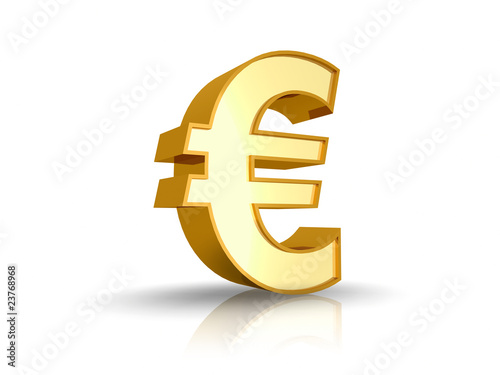 Gold Euro Sign
