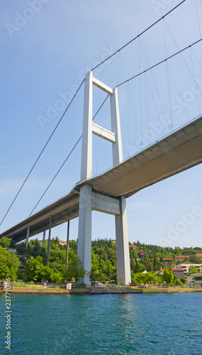 Support of a large suspension bridge
