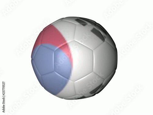 Balón de Fútbol bandera de República de Corea