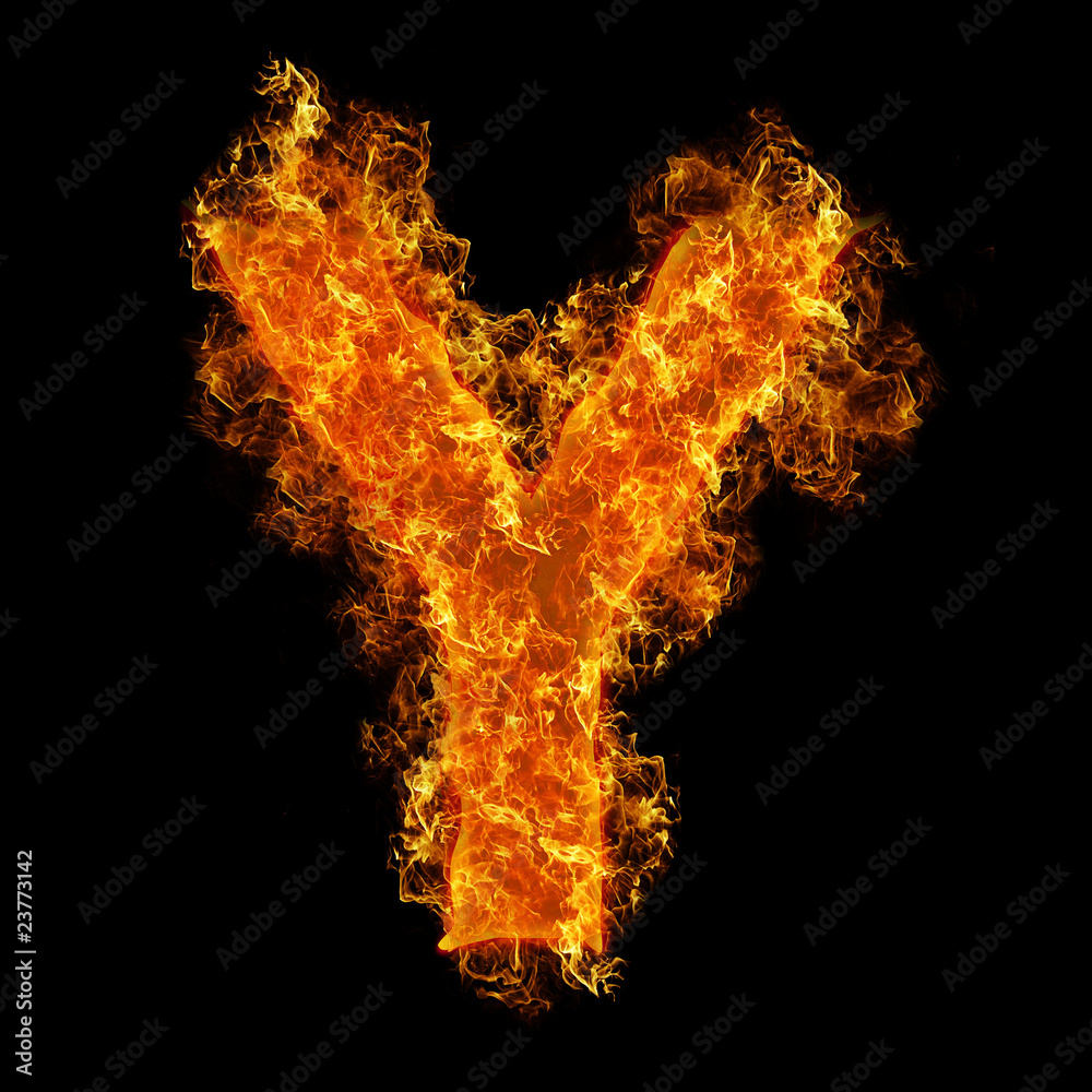 Fire letter Y