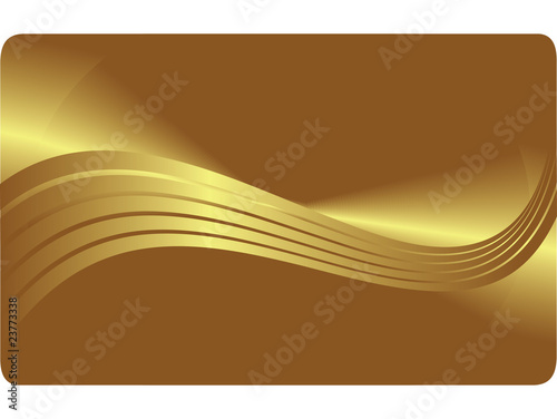 Beautiful golden card, vector illustration.