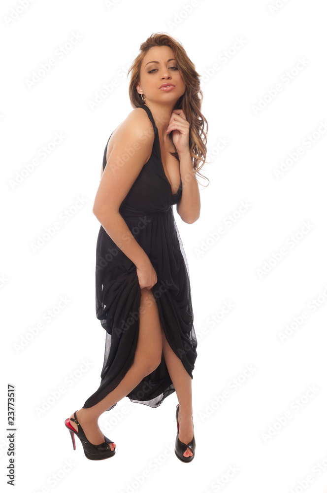 Attractive woman in a dress Attractive woman in a dress