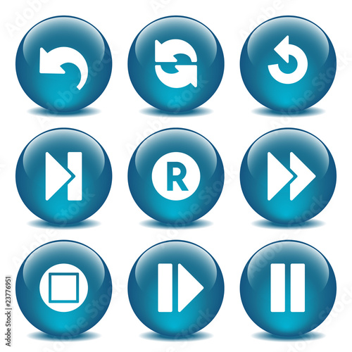 Free Download Blue glass ball 29 - GFXLoad
