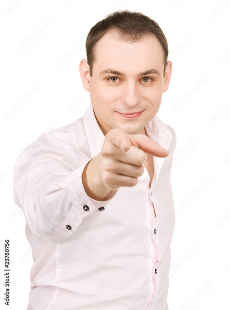 businessman pointing his finger businessman pointing his finger