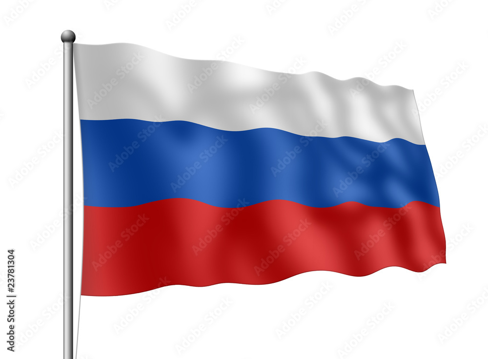 Russland-Flagge Stock Illustration